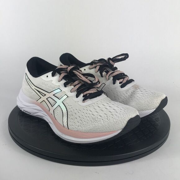 Asics Gel-Excite 7 White/Pink Athletic Running Shoes 1012A840 Women’s Size 7 - Picture 3 of 12